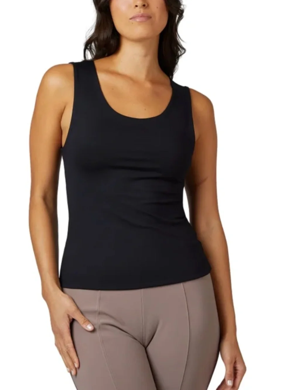 Layer Zero By 32 Degrees Womens 2 Pack Smoothing Double Layer Nylon Stretch Tops - Picture 3 of 6